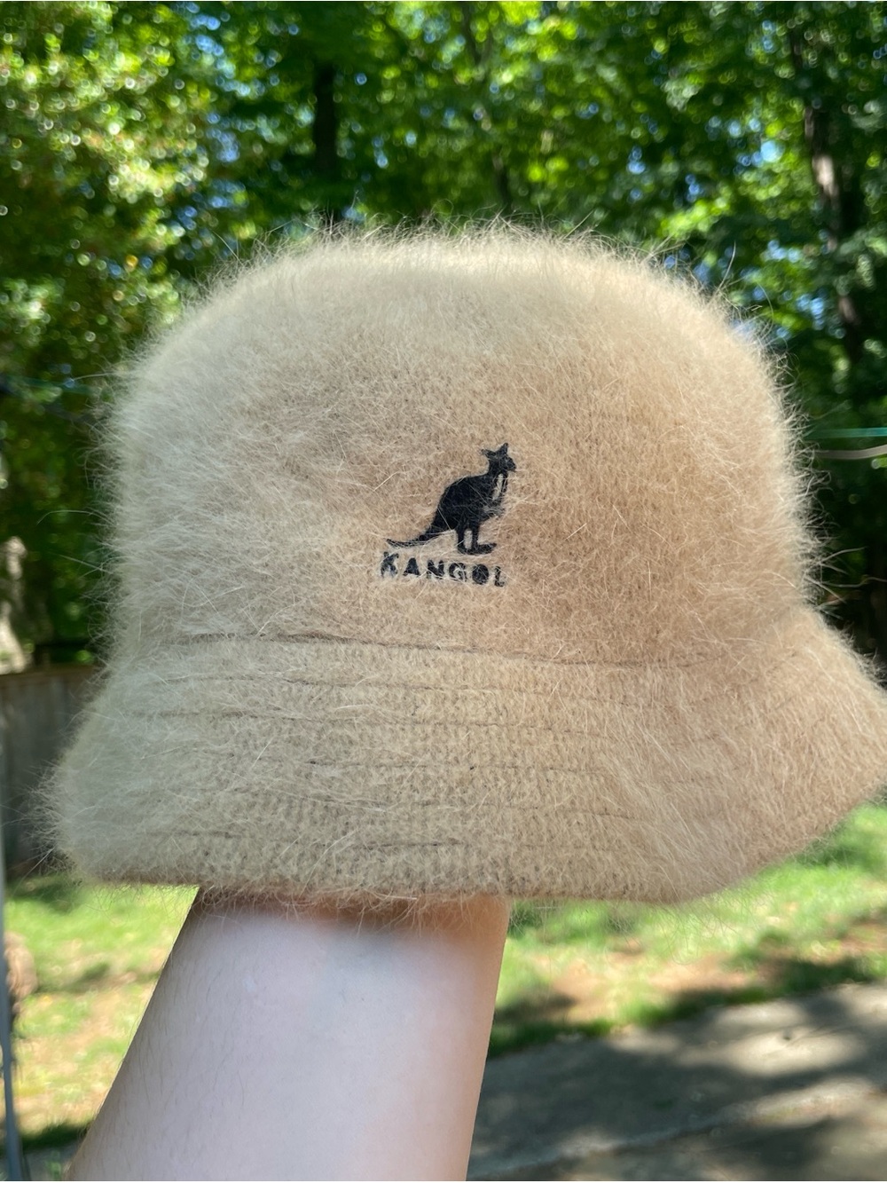 Kangol Womans Beige Furgora Casual Bucket Hat